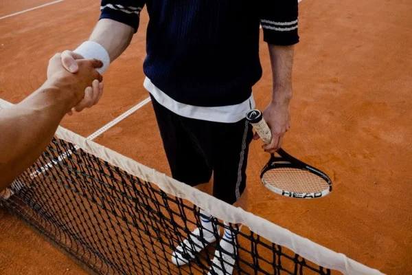 tennis player celebration